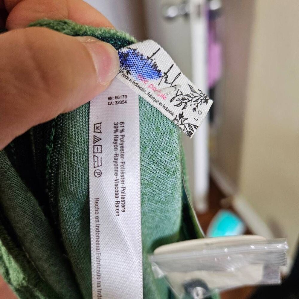 NWT Intimately Free People Make My Baby Stay Green Velvet Bodysuit - Picture 8 of 9